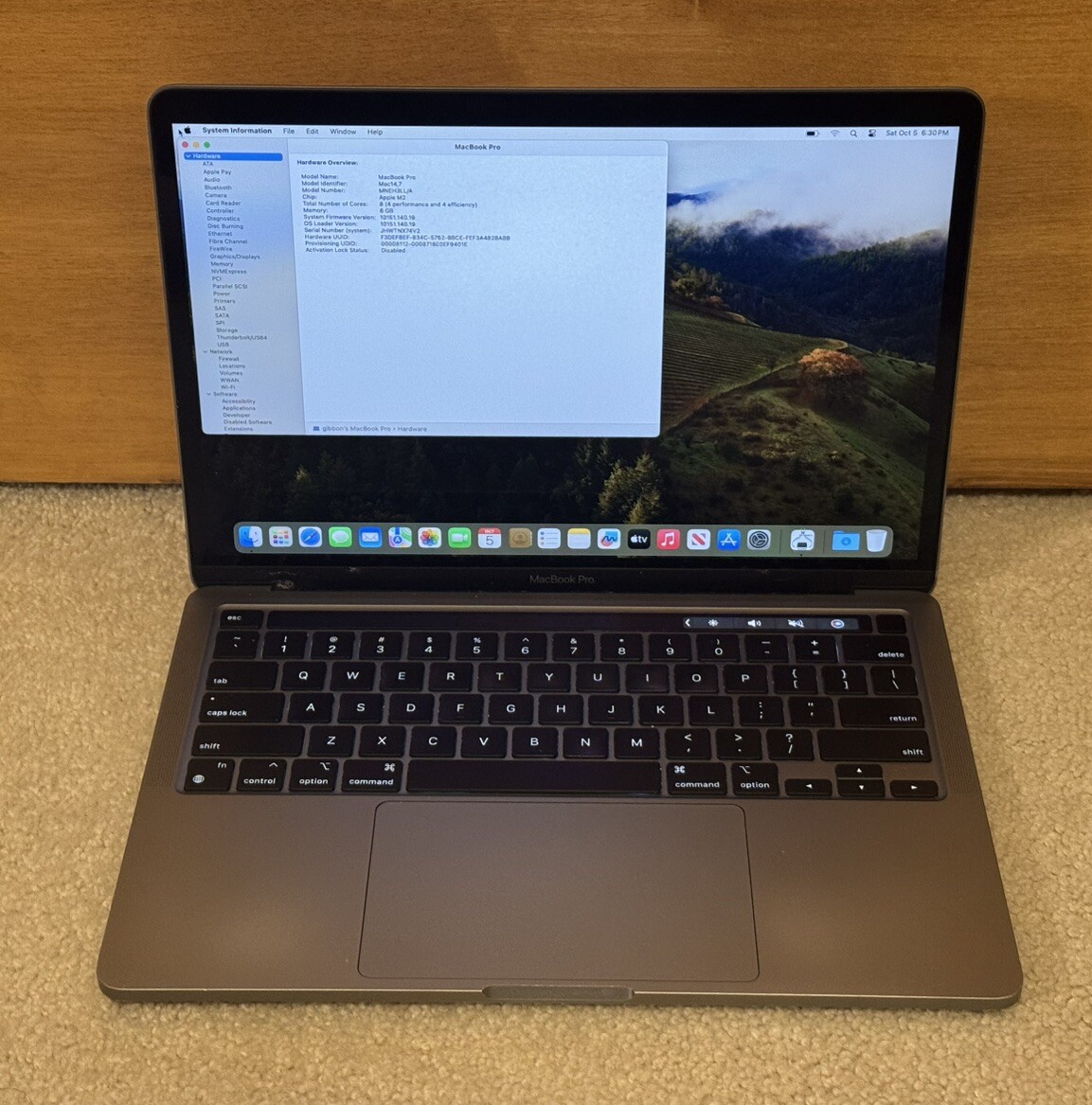 2022 Apple MacBook Pro 13 inch M2 256gb SSD 8gb RAM 8 Core 2022 Apple MacBook Pro 13 inch M2 256gb SSD 8gb RAM 8 Core