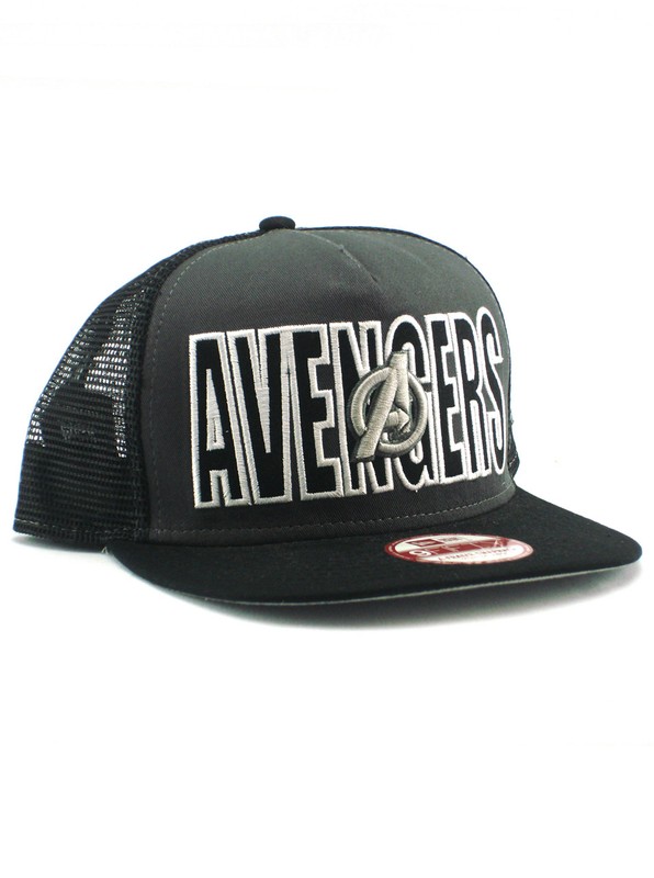New Era Avengers 9fifty A-Frame Snapback Hat Adjustable Cap Official Black NWT