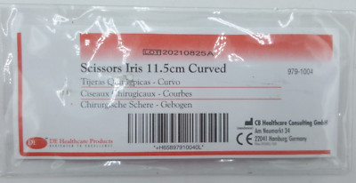 DE Healthcare Products Schere Chirurgische Iris, gebogen 11,5 cm 9791004 - Neu