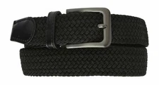 Marshal Wide Men's Elastic Stretch Belt Gunmetal Buckle Belt Casual Golf Belt