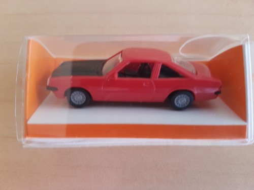 EUROMODELL OPEL Manta B rot, Motorhaube schwarz 1:87 in OVP!