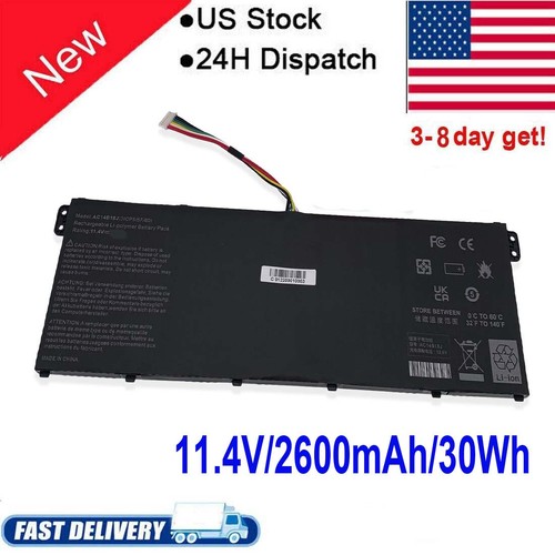 Batterie AC14B18J Pour Acer Aspire ES1-531, ES1-533, V3-111, Extensa 2519, Chromebook 11 CB3-111 – 36Wh, 11.4V, 6 Cellules