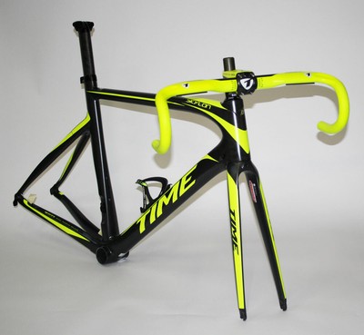 TIME Telaio Bici da Corsa Skylon Nero/Giallo | eBay