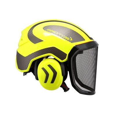 Protos GmbH Integral Arborist Helmet - Hi-Viz Yellow & Carbon