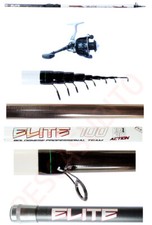 kit canna elite bolognese 6mt + mulinello filo da pesca mare lago fiume carbonio