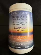 Ancient Secrets Dead Sea Mineral Baths Lavender 2 lbs Salt
