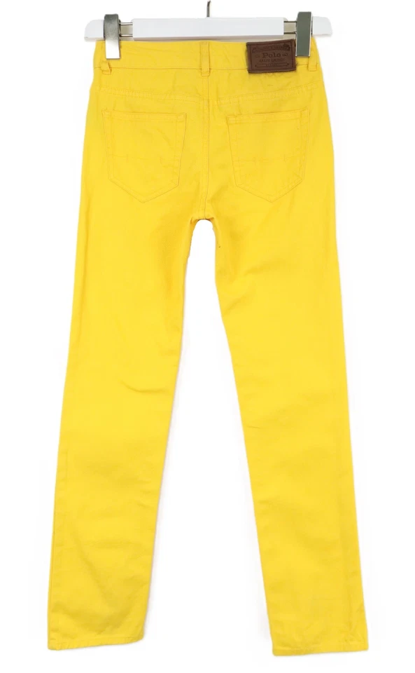 Pantalones de mezclilla Polo Ralph Lauren para niño 10 años amarillo cremallera mosca informal calce ajustado logotipo Foto 2 de 4
