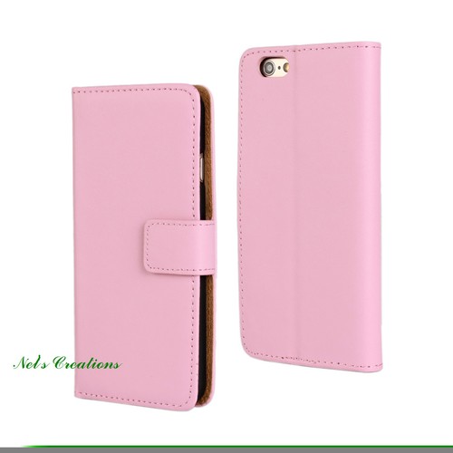 Real Genuine Leather Phone Wallet Case Cover Card Apple IPhone 6 4.7 & Plus 5.5 - Picture 10 of 31