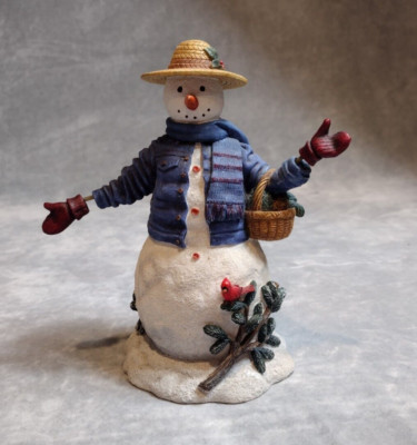 Vtg, Lang & Wise, Ned Young, ''Old Blue'' First Ed. Collectible Snowman, 1999.