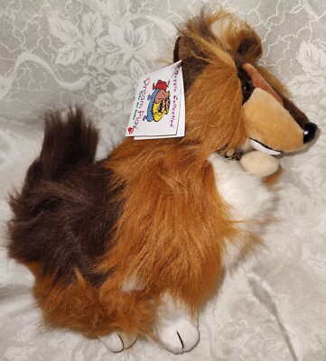 Vintage Doggie Collection Dream Play Collie Dog Stuffed Plush Animal 1998 NWT