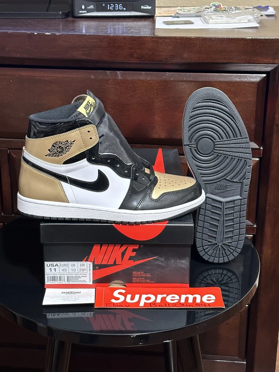 Jordan 1 retro high nrg patent gold toe discount
