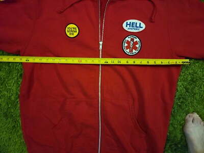 RARE Supreme x HYSTERIC GLAMOUR Hell Hysteric full zip patch