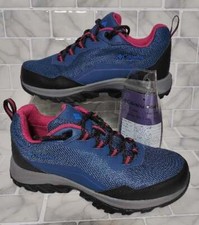 Women's Sz 7 Columbia Centerra Athletic Hiking Trail Shoes Waterproof NEW Blue N