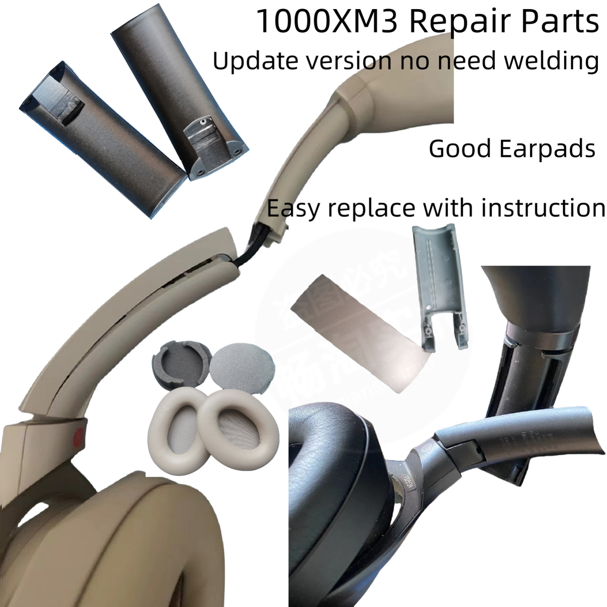 Fix WH-1000XM3 Side Sliders Parts kIT Loop Assy Svx Headband for Sony  Headphones