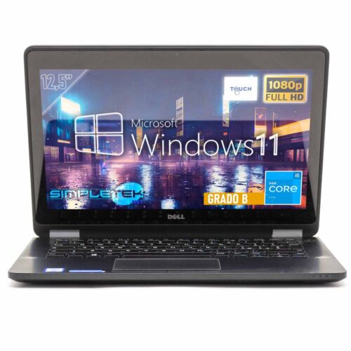 Laptop Dell E7270 12,5 " i5 Windows 11 8GB 120GB Touchscreen Computer Portable - Picture 1 of 5