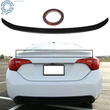 Trunk Spoiler Matte Black For Toyota Corolla 2014-2019 S Le Ce Xse Xle Sedan