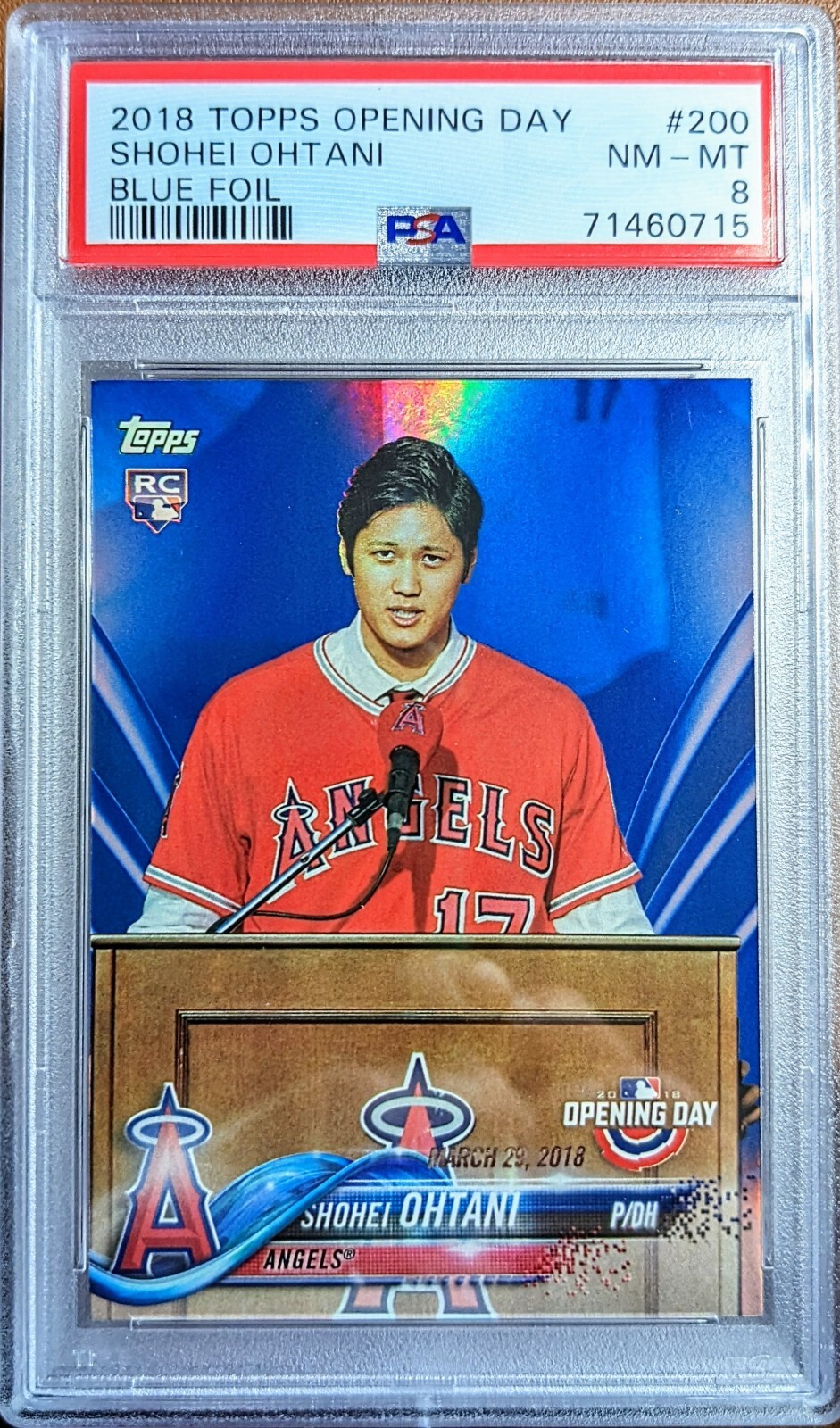 2018 TOPPS OPENING DAY　大谷翔平　PSA10 希少 大谷翔平 2018 Topps Opening Day #OD-167 - メルカリ