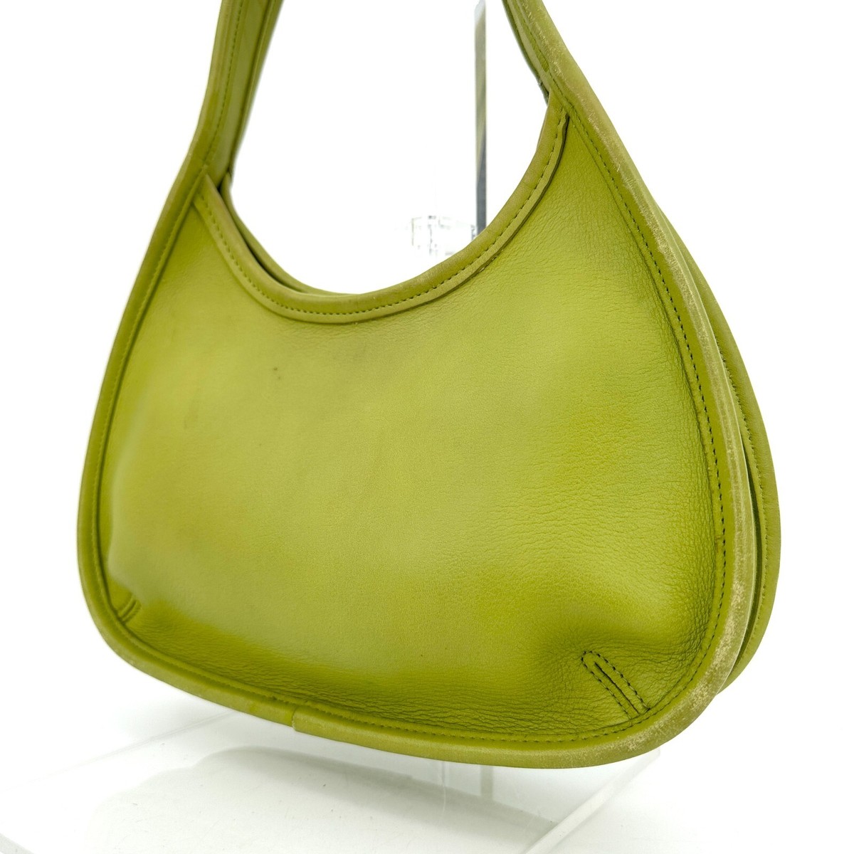 COACH Ergo 9027 Hand Shoulder bag Yellow green OLD Vintage