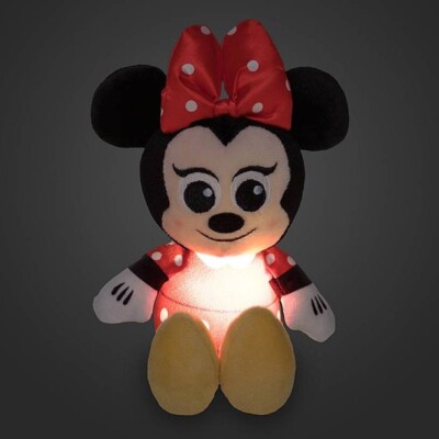 Disney Store Minnie Mouse Light-Up Micro 6  Plush Palm Sitter Plush