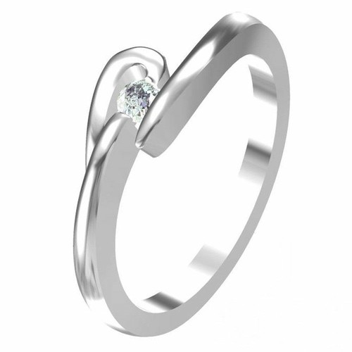 Broche Femme Argent 935 (Argentium) – Forme Plume Et Nœud – Sertie De Saphirs Blancs Simulés 8.60 Carats – Fait Main En Inde – Personnalisable