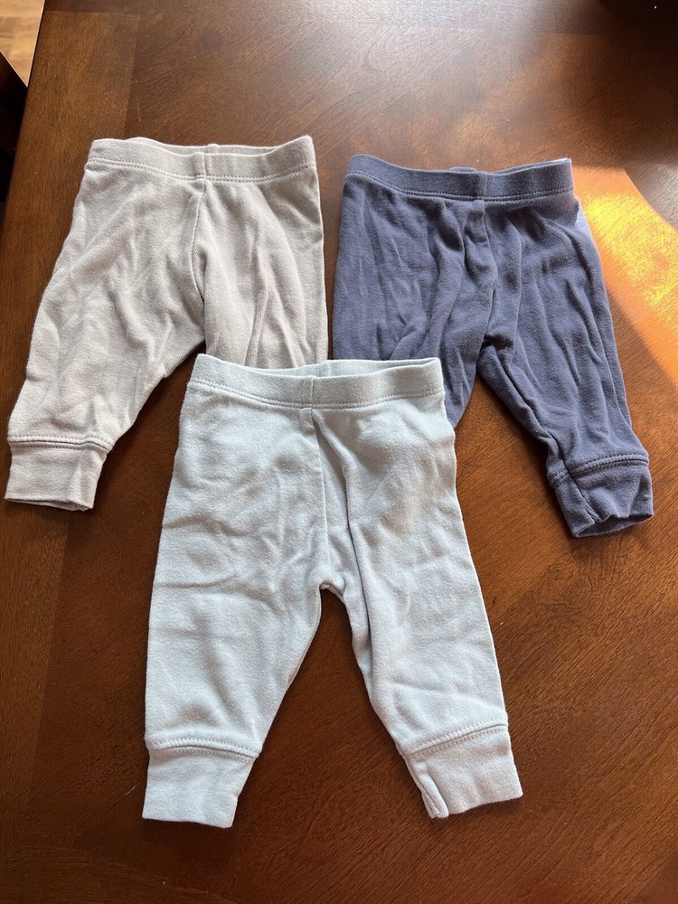 Cloud Island Boys Newborn Pants Lot of 3 NWOT