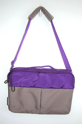 NWOT Incase Gray & Purple Nylon Computer Tablet Crossbody Shoulder Bag