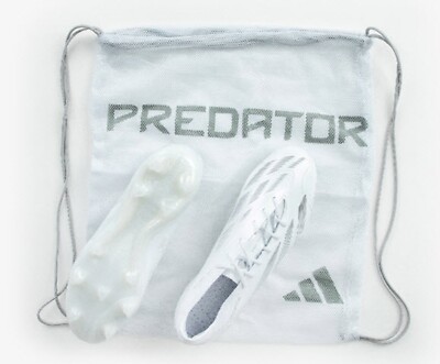 Adidas Men PREDATOR ELITE FG Cleats White Silver Football Soccer