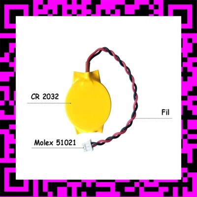 Pile CMOS BIOS Pour Lenovo ThinkPad T440 - Batterie De Remplacement Neuve, Garantie 1 An