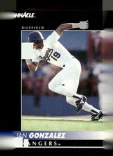 1992 Pinnacle #127 Juan Gonzalez