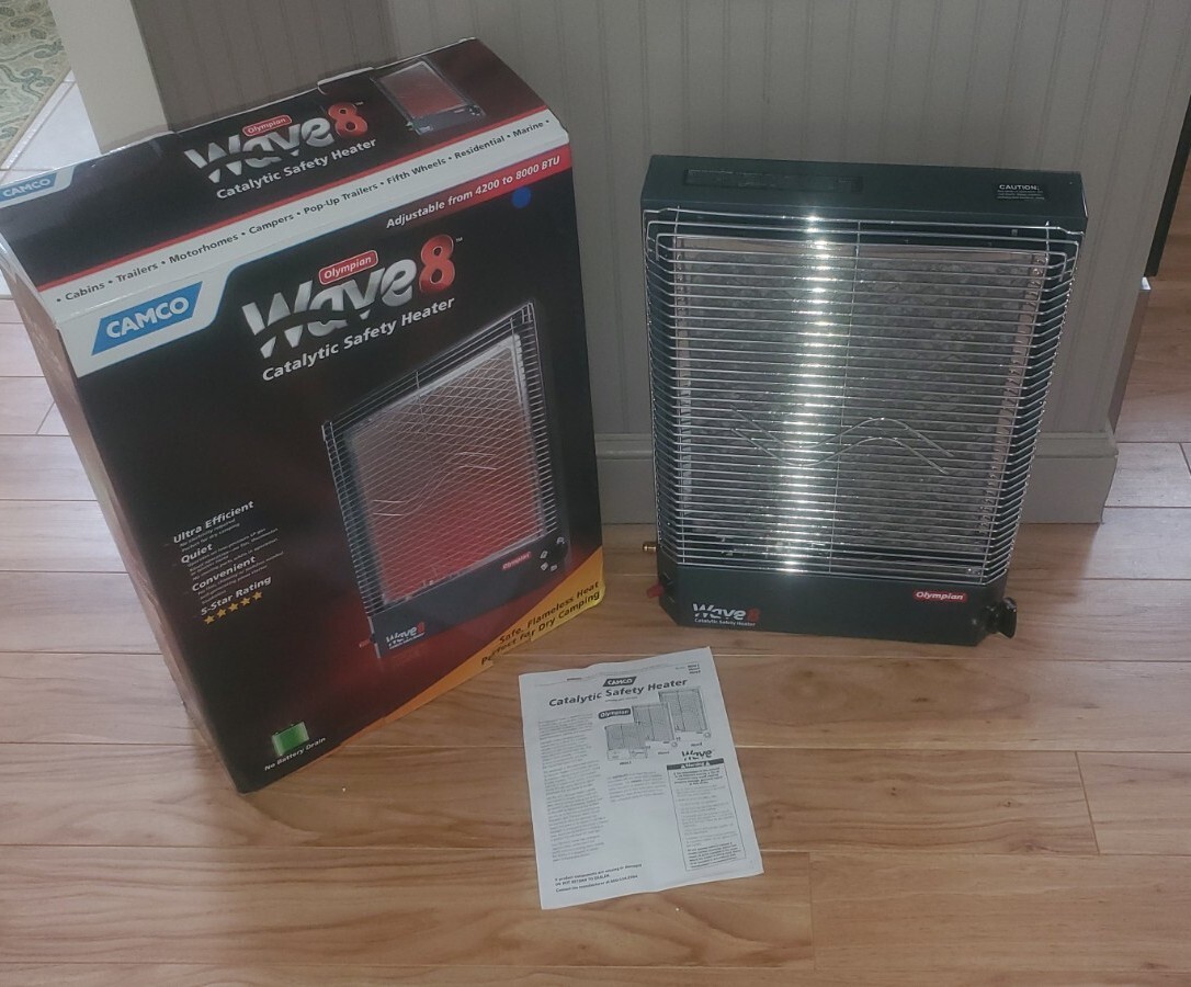 Camco 57351 Olympian Wave 8 Catalytic LP Propane Gas Space Heater Camper RV  | eBay
