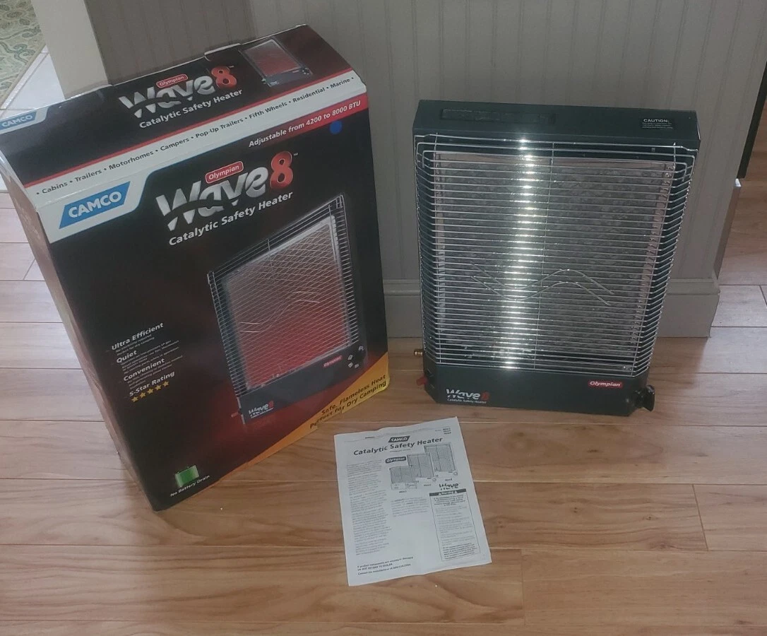 Camco 57351 Olympian Wave 8 Catalytic LP Propane Gas Space Heater Camper RV  | eBay