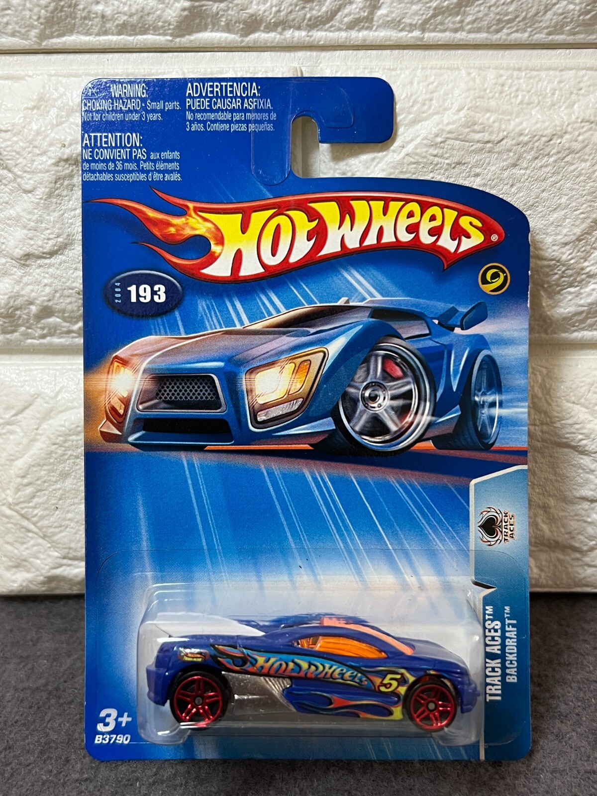 Hot Wheels Track Aces Backdraft 2004 #193 Blue