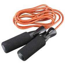 Sportsmith Leather Speed Jump Rope with Foam Grips, 9' Long