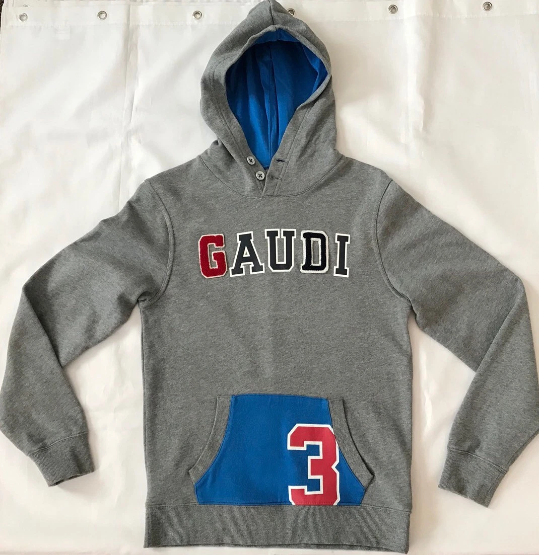 DESIGNER BOYS GAUDI GREY HOODIE SWEATSHIRT AGE 12 YEARS eBay