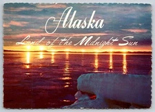 Alaska Land of the Midnight Sun Ice Vintage Postcard by Artic Circle Enterprises