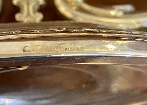 Elizabeth II Sterling Silver Candlesticks By VS Ltd Birmingham England 21 Troy - Picture 11 of 12