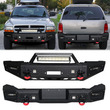 Vijay For 1998-2003 Dodge Durango Frontrear Bumpers With Winch Plateled Lights