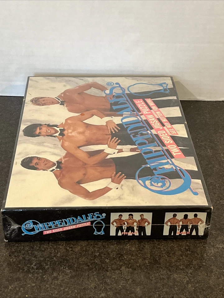 VTG Chippendales Dancers Two Sided Jigsaw Puzzle 500 Pieces SEALED NOS🔥 - Image 3 of 4