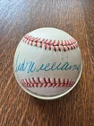 Ted Williams signed baseball with COA