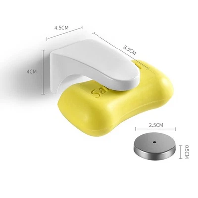 Wandhänge Design Seifen Halter Abflussdesign Schwammbehälter Magnetisch - Bild 1 von 4
