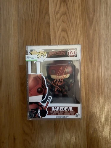 Funko Pop! Vinyl: Daredevil #120 Marvel Netflix Signed Charlie Cox (No JSA)