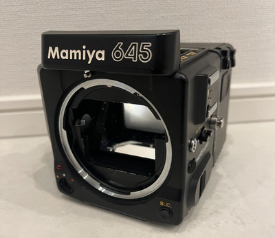 [Für Ersatzteile/WIE BESEHEN] Mamiya M645 Super + 120 Film Rückseite...