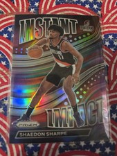 2022-23 Panini Prizm - Instant Impact Shaedon Sharpe #14 Silver Prizm (RC)