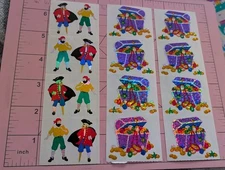 Vintage Mrs Grossmans Stickers Lot Pirates And Treasure Lot Of 3 Strip