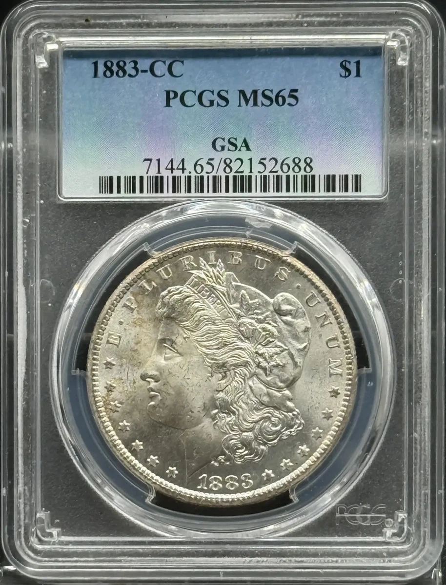 Carson City Grade MS 65 1883 Year Morgan US Dollars (1878-1921