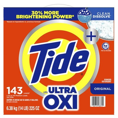 Tide Plus Ultra Oxi Powder Laundry Detergent, Original (143 Loads)
