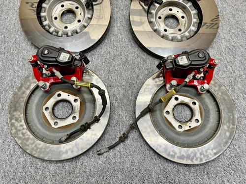 95B Macan S GTS frein revêtu de surface de frein PSCB JEU COMPLET ÉTRIER ROUGE SPÉCIAL ROYAUME-UNI - Photo 2/23