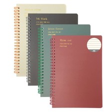 HMIEPRS 4Pack Spiral Journal Subject Notebook Ruled Paper Perfect for Taking ...