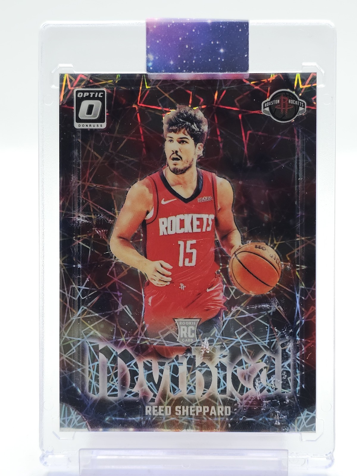 REED SHEPPARD 2024-25 DONRUSS OPTIC MYTHICAL LAZER PRIZM ROOKIE #6 ROCKETS Q6846