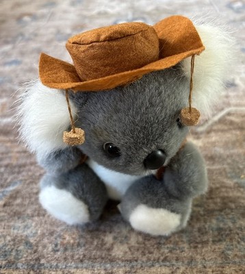 Boomerang Koala Bear Plush Stuffed Animal 6 in.  Gray White Toys 